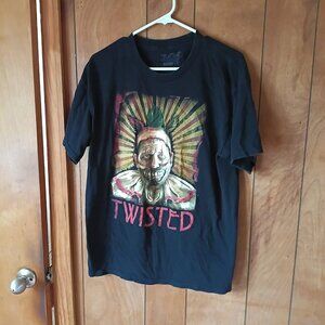 American Horror Story Twisty the Clown T-Shirt Black Graphic Tee Unisex Size M